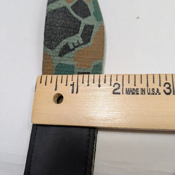 The Hundreds Camo Fabric Belt Silver Hardware Green Black Brown Utility Modern - Picture 8 of 9
